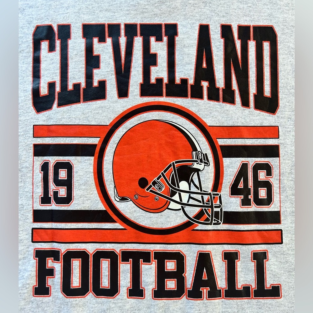 Vintage Retro Cleveland Browns 1946 Football Sweatshirt Unisex (W Oversized Fit) - Picture 4 of 16